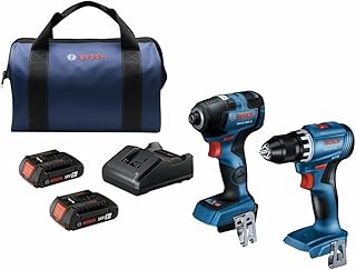 Bosch gxl18v-27b22 18 v 2 outils tournevis hexagonal 1-4" et jeu de perceuses-tournevis