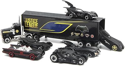 Ensemble de jouets de voiture en alliage de chauve-souris 6 en 1, ensemble
