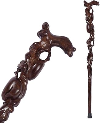 Béquilles adultes en bois de santal noir sculptées pour envoyer les personnes âgées he sho walker. Diaytar : Le discount nouvelle génération au Sénégal