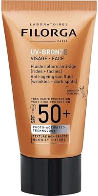Fluide solaire anti-âge visage omole filorga - spf 50 & 40 ml