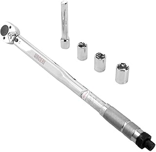Jeu de clés dynamométriques réglables pour pneus andoer 1/2 pouce 28-210 nm, 5