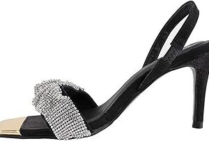 Tootyy sandales pour femmes confortables scintillantes diamant noir cristal talons hauts femmes sandales talons club sandales femmes sandales de marque (couleur : hortel�, taille : 6.5). Diaytar Sénégal : Innovation digitale et prix attractifs