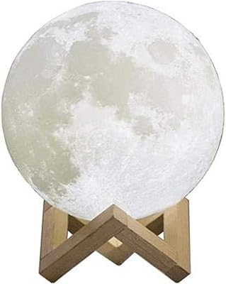 Lampe 3d en forme de lune pour l'éclairage et la décoration