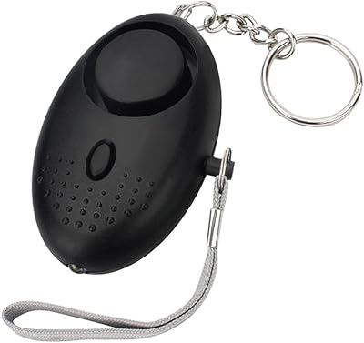 Alarme personnelle 120-130db alarme d'auto-défense d'urgence avec porte-clés led pour femmes filles enfants