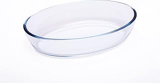 Plat à pâtisserie ovale en verre taliona - 1,6 l, transparent, verre borosilicate