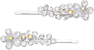 Ensemble de 2 pinces à cheveux en cristal pour femme, épingle à cheveux