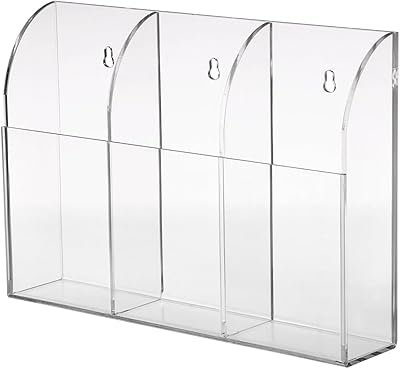 Support de télécommande mural, organisateur multimédia, boîte de rangement en acrylique transparent, table