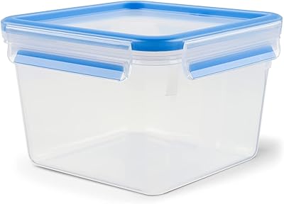 Tefal masterseal fresh plastic boîte de conservation des aliments, plastique, bleu, 1,75 l