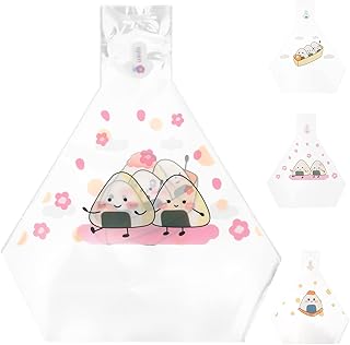Iplus smile 50pcs onigiri jetables mignon motif de déchirure facile pour boules