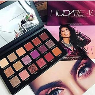 Palette de fards à paupières huda beauty desert dusk 18 couleurs