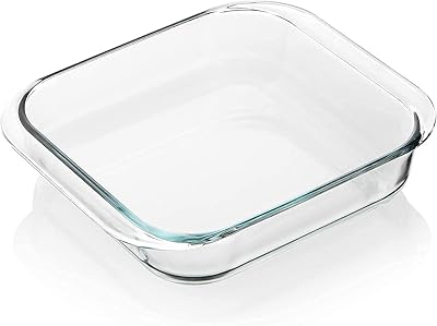 Plaque de cuisson carrée en verre de 1800 ml (taille moyenne) plaque