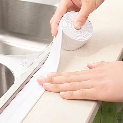 Ruban auto-adhésif flexible et étanche pour cuisine, salle de bain, baignoire, douche, protection
