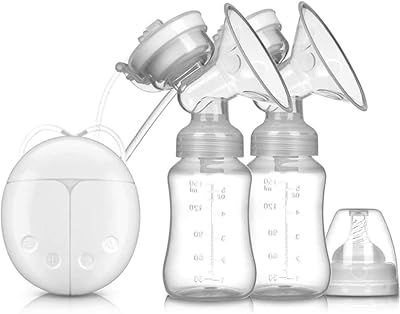 Deux tire-lait électriques avec 2 modes réglables et 4 niveaux d'aspiration pour l'allaitement