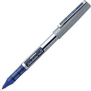 Stylo à bille zebra dx5 (pointe aiguille de 0,5 mm, bleu)