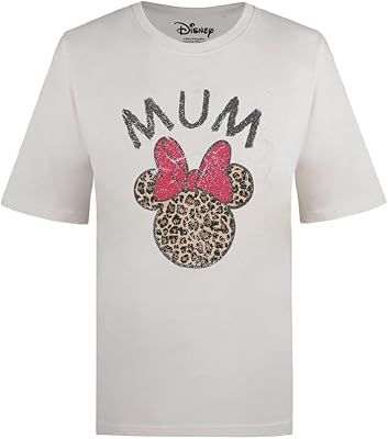 T-shirt surdimensionné à imprimé léopard disney minnie mouse pour femme blanc