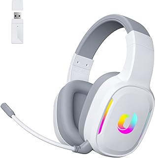 Casque de jeu sans fil gecko g80 - son surround 7.1, microphone antibruit