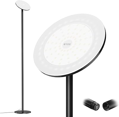 Lampadaire trond lampe sur pied avec 5 niveaux de luminosité lecture