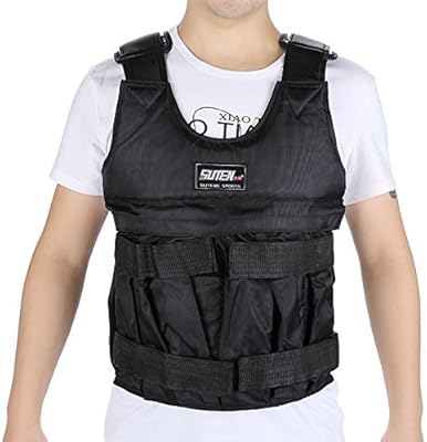 Gilet de sport lesté réglable de musculation yoso 110lb (50kg)