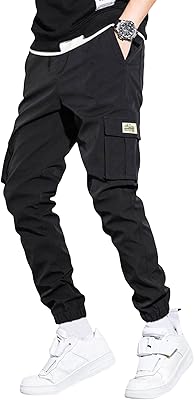 Pantalon à poches patchwork georglitter pour hommes avec revers et cordon de serrage à la taille. Diaytar Sénégal : Des promotions qui ont du sens