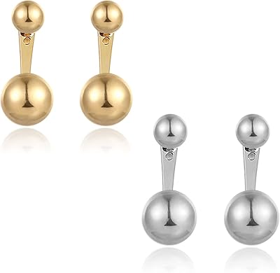 Ensemble de boucles d'oreilles pendantes plaquées or 18 carats, boucles d'oreilles rondes à