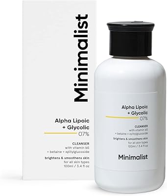 Nettoyant éclaircissant pour le visage 7 % d'ala et d'aha avec de la vitamine