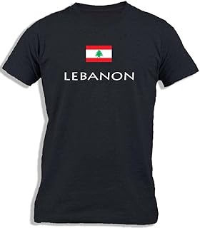 T-shirt en coton pour homme ay cabrontm avec imprimé drapeau du liban. L'alternative e-commerce intelligente au Sénégal : Diaytar