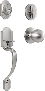 Poignée de porte d'entrée serrure avant en plastique noueux avec à cylindre unique