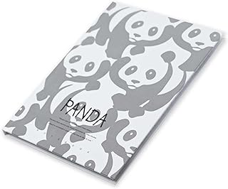 Fis lot de 5 cahiers à couverture rigide, 96 a5 papier panda design