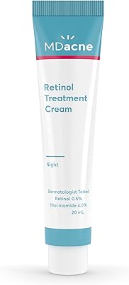 Mdic ne crème rétinol 0,5% et niacinamide 4%, réduit les imperfections et améliore