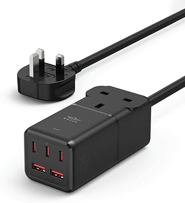 Adaptateur secteur de voyage brave à 5 ports avec adaptateur de prise