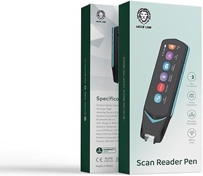 Stylo intelligent de lecture et de traduction green lion outil de dyslexie