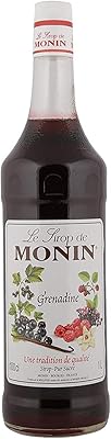 Sirop de grenadine monin en bouteille en verre 1 litre