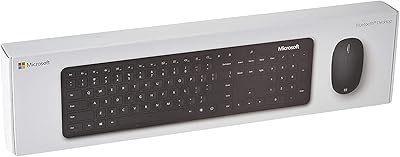 Ensemble clavier et souris bluetooth microsoft avec clavier anglais et arabe, couleur noire
