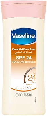 Lait corporel vaseline essential even tone avec spf 24 vitamine b3 et antioxydants