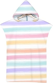 Serviettes de plage pour adultes serviette à capuche en microfibre filles