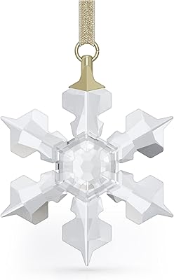 Breloque étoile à suspendre en forme de flocon de neige swarovski, cristaux transparents