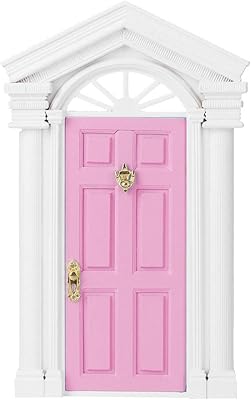 1:12 porte extérieure miniature de maison de poupée, porte de maison de poupée