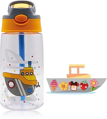 Go indigo kids bouteille d'eau pour l'école 480 ml tout-petits avec paille
