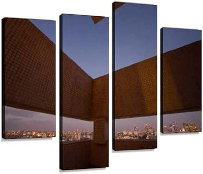 Impression sur toile, belles images de tel aviv et masda dans l'art mural