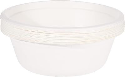 Pâte à papier biodégradable jetable hot pack, blanche, 16 oz, 10 unités