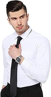 Homomo chemise à manches longues confortable et respirante de couleur unie pour hommes