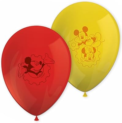 Ballons en latex imprimés procos mickey mouse, 8 pièces, gonflables de 11"