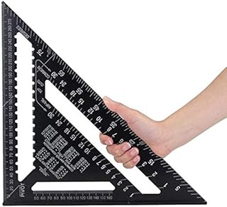 Outil de rabotage carré en aluminium de 12" avec finition en oxyde noir