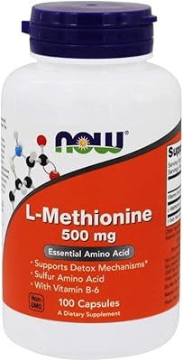 Now foods - méthionine 500 mg + b6 10 mg. 100 capsules 56704