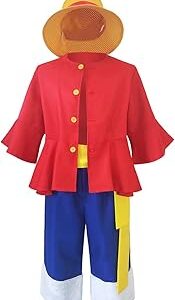 Costume de cosplay one piece luffy peiwero anime monkey d. luffy chemise rouge, shorts et hauts avec chapeau, vêtements d'halloween. Votre supermarché en ligne au Sénégal, c'est Diaytar