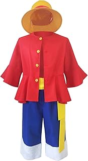 Costume de cosplay one piece luffy peiwero anime monkey d. luffy chemise rouge