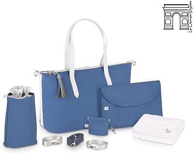 Sac à langer babymoov les champs elises bleu métallisé