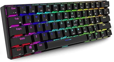 Clavier de jeu mécanique royal kludge rk61 double mode 60 % de jeu