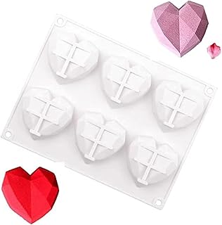 Plateau de moule en silicone antiadhésif en forme de cœur 3d
