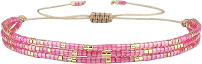 Bracelets multi-brins kelitek miyuki, bracelets de perles d'or colorés faits à la main